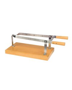 ILSA Morsa Prosciutto Cm 25X45 H.18 Inox Con Base Legno