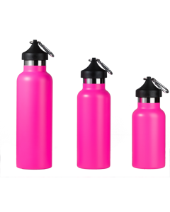 ILSA Borraccia termica doppia parete con moschettone e custodia 50 cl acciaio inox 18/10