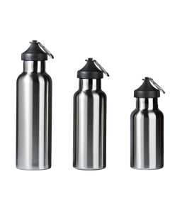 ILSA Borraccia termica doppia parete con moschettone e custodia 35 cl acciaio inox 18/10