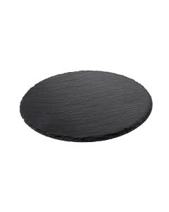 ILSA Piano Tondo D. Cm 33 Ardesia Naturale-Spess.4/7Mm - Confezione da 6 pezzi