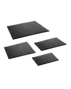 ILSA Piano Rettangolare Cm 32,5X17,6 Ardesia Naturale - Confezione da 6 pezzi