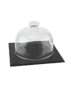 ILSA Piano Quadro 17X17 Ardesia C/Cupola In Vetro H12