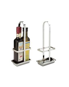 ILSA Stand Olio-Aceto Per Bottiglie Quadre Cl 50 Inox