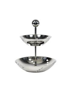 ILSA Alzata Quadri Piccola 2 Piani D. 20/16 Inox 18/10