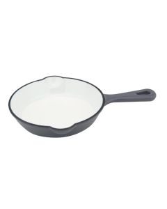 Mini padella in ghisa smaltata grigia per stuzzichini e monoporzioni