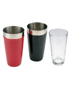 ILSA Shaker Boston Rosso Riv. In Vinile Con Bicch.Vetro