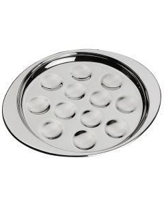 ILSA Piatto Lumache Da 12 Posti cm 22x19 Inox 18/10