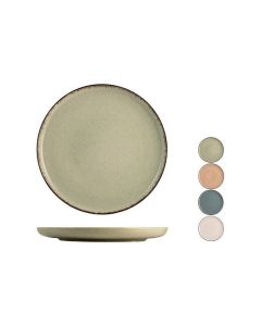 H&H Lifestile Pearl Set 4 piatti piani colori assortiti cm. 27 - confezione da 4 pezzi