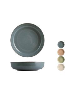 H&H Lifestile Pearl Set 4 piatti fondi colori assortiti cm. 19 - confezione da 4 pezzi