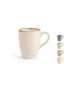 H&H Lifestile Pearl Set Tazze Mug in porcellana colorate - confezione da 4 pezzi
