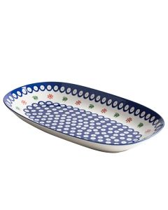 TABLE TOP VASSOIO RETTANGOLARE CM. 35x20x4 DELLA LINEA BUBBLE IN PORCELLANA