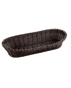 ILSA Cestino Pane Ovale Rattan Sint. Wenge&apos; 33x15xH7