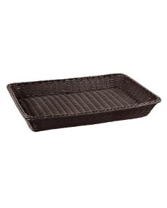 ILSA Cestino Pane Rett. Rattan Sint. Wenge&apos; 53x32,5xH7
