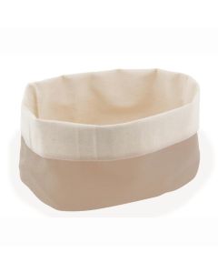 ILSA Cestino Pane Ovale 2Pz Ecru-Beige 25x15xH17 Cotone