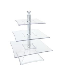 ILSA Alzata Quadra 3 Piani 20X20/25X25/30X30 H.39-Poli.