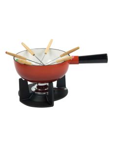 Set fondute di formaggio per 6 persone in ghisa