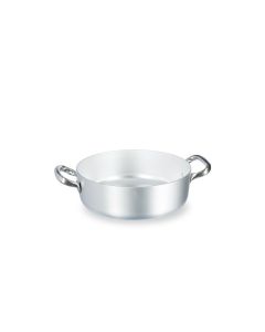 AGNELLI Casseruola Bassa Alluminio 2 Maniglie Inox Cm 36