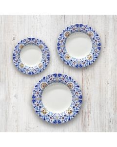 SATURNIA Amalfi set 18 pezzi piatti decorati