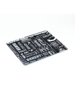 EFAY GN Baker Writing Vassoio GN nero in melamina con piedini