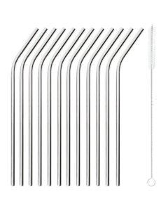 PADERNO Cannucce curve c/scovolino cm 21,5 D. 0,6 cm - Confezione 12 pezzi