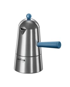 CARMENCITA POP LAVAZZA Caffettiera Alluminio con manico e pomolo blu