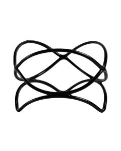 EFAY Stand universale antiscivolo Nero "Dance" Acciaio rivestito in PVC cm 21,5 H 15 cm