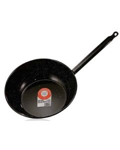 GARCIMA La Ideal Padella Fonda Smaltata Con Manico Cm 28