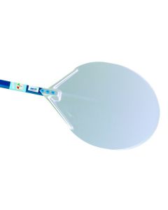 GIMETAL Pala Tonda Alluminio D. Cm 33 Azzurra