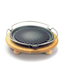 ILSA Atollo Bistecchiera Rotonda con vassoio cm 27