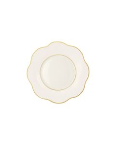 LE COQ Anemone Piatto Frutta con filo oro e filo Marly D. 20,5 cm - Confezione 6 pezzi