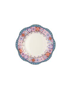 LE COQ Anemone Piatto Frutta con decoro Ebe D. 20,5 cm - Confezione 6 pezzi