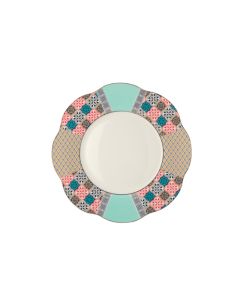 LE COQ Anemone Piatto Frutta con decoro Eutenea D. 20,5 cm - Confezione 6 pezzi