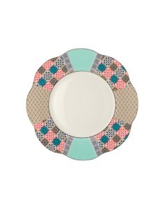 LE COQ Anemone Piatto Piano con decoro Eutenea D. 26,5 cm - Confezione 6 pezzi