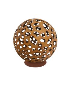 LE COQ Atlantis Sfera decorativa modello luna in acciaio corten ￘ cm 60