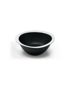 LE COQ Persephone Coppa angolare nera matt con fascia bianca