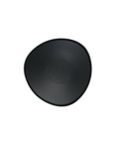 LE COQ Persephone Piatto segnaposto nero matt con filo bianco