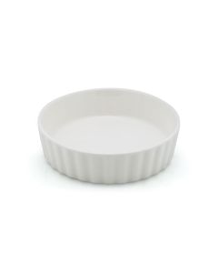 LE COQ Efeso Coppetta Crema catalana festonata color avorio D. 11 cm H. 3 cm