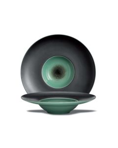 LE COQ Ekate Pasta Bowl Verde Opale D. 29 cm H. 5 cm - Confezione 2 pezzi