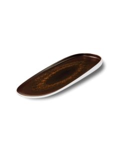 LE COQ Estia Vassoio Ellittico Ruggine 23,5x10 cm - Confezione 6 pezzi