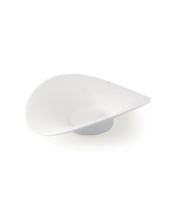 LE COQ Febe Coppa petalo ovale color avorio 25,5x21 cm H. 7 cm