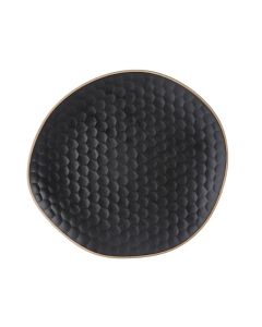 LE COQ Kypseli Piatto Segnaposto nero matt 31,5x29 cm - Confezione 6 pezzi