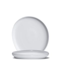 LE COQ Ninfa Piatto Segnaposto bianco matt 32,5x29 cm H. 4 cm - Confezione 3 pezzi