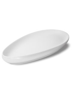 LE COQ Ninfa Vassoio Goccia bianco matt 38x21 cm H. 4 cm - Confezione 2 pezzi