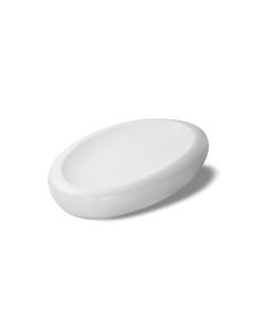 LE COQ Ninfa Vassoio Ovale Gourmet bianco matt 21x14 cm H. 3,5 cm - Confezione 4 pezzi