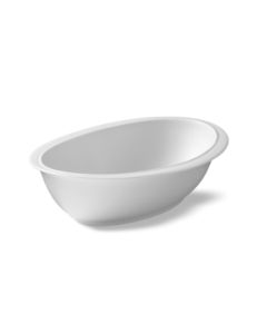 LE COQ Parthenon Coppa Ovale bianco matt 23x17 cm H. 6,5 cm - Confezione 9 pezzi