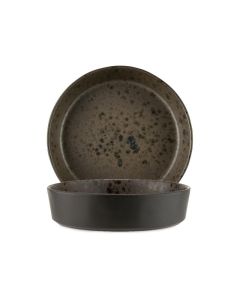 LE COQ Phobos Piatto Fondo marrone puntinato 18 cm