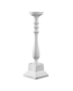 LE COQ Stylos Candelabro 1 Fiamma bianco 12,5x12,5 cm H. 48,5 cm