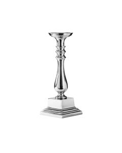 LE COQ Stylos Candelabro 1 Fiamma platino 12,5x12,5 cm H. 38,5 cm