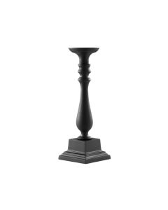 LE COQ Stylos Candelabro 1 Fiamma nero matt 12,5x12,5 cm H. 38,5 cm