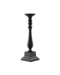 LE COQ Stylos Candelabro 1 Fiamma nero matt 12,5x12,5 cm H. 43,5 cm